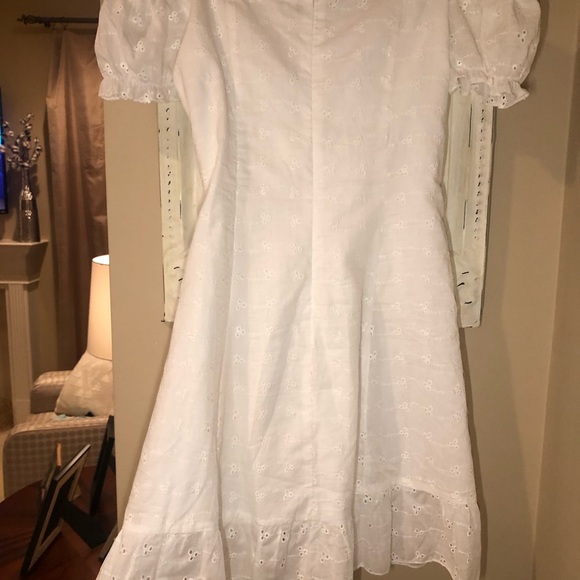 White Eyelet corset off the shoulder dress - Picture 6 of 6